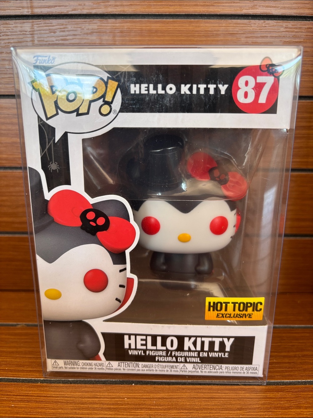 Hello Kitty Funko Pop by Hello Kitty - Black, White & Red